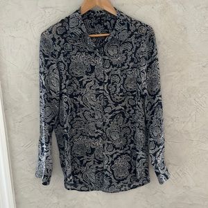 Theory silk shirt